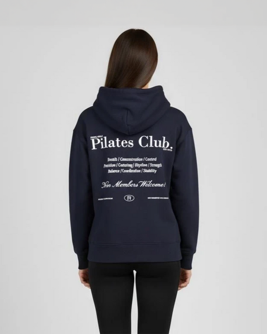 Pilates Club Relaxed Hoodie - Navy