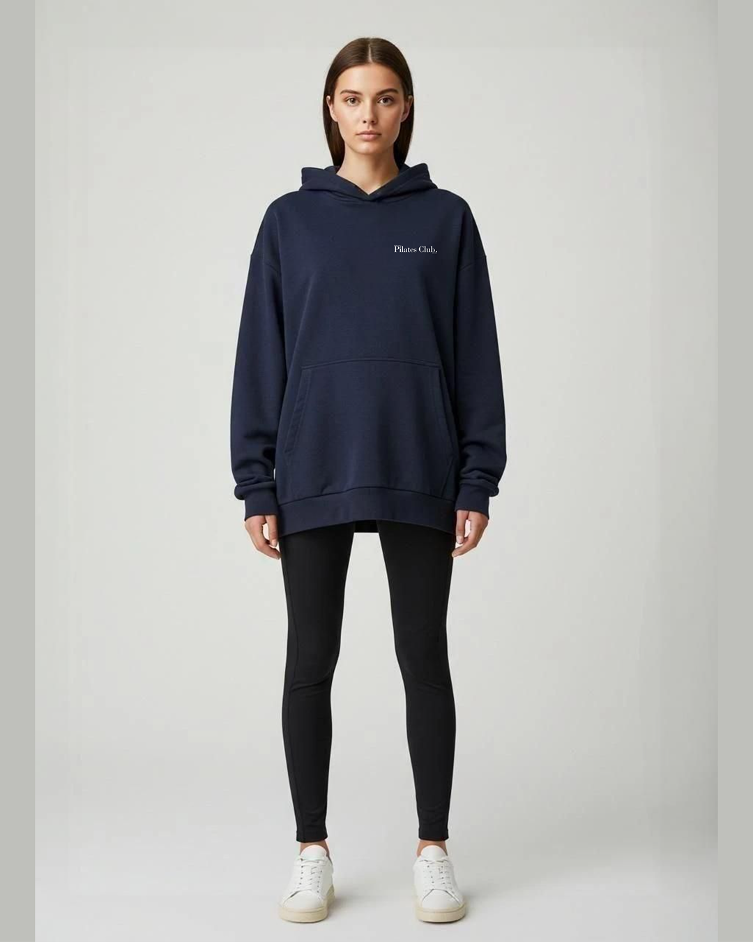 Pilates Club Relaxed Hoodie - Navy
