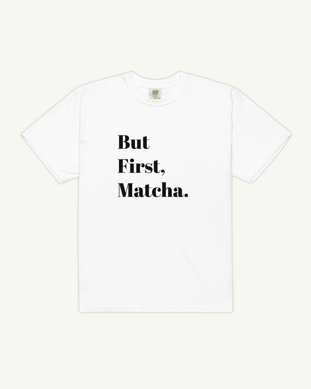 Matcha Short Sleeve Relaxed T-Shirt - White