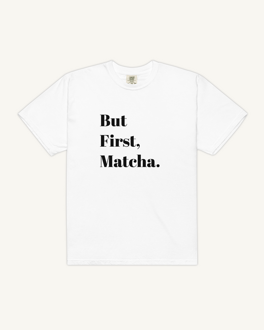 Matcha Short Sleeve Relaxed T-Shirt - White