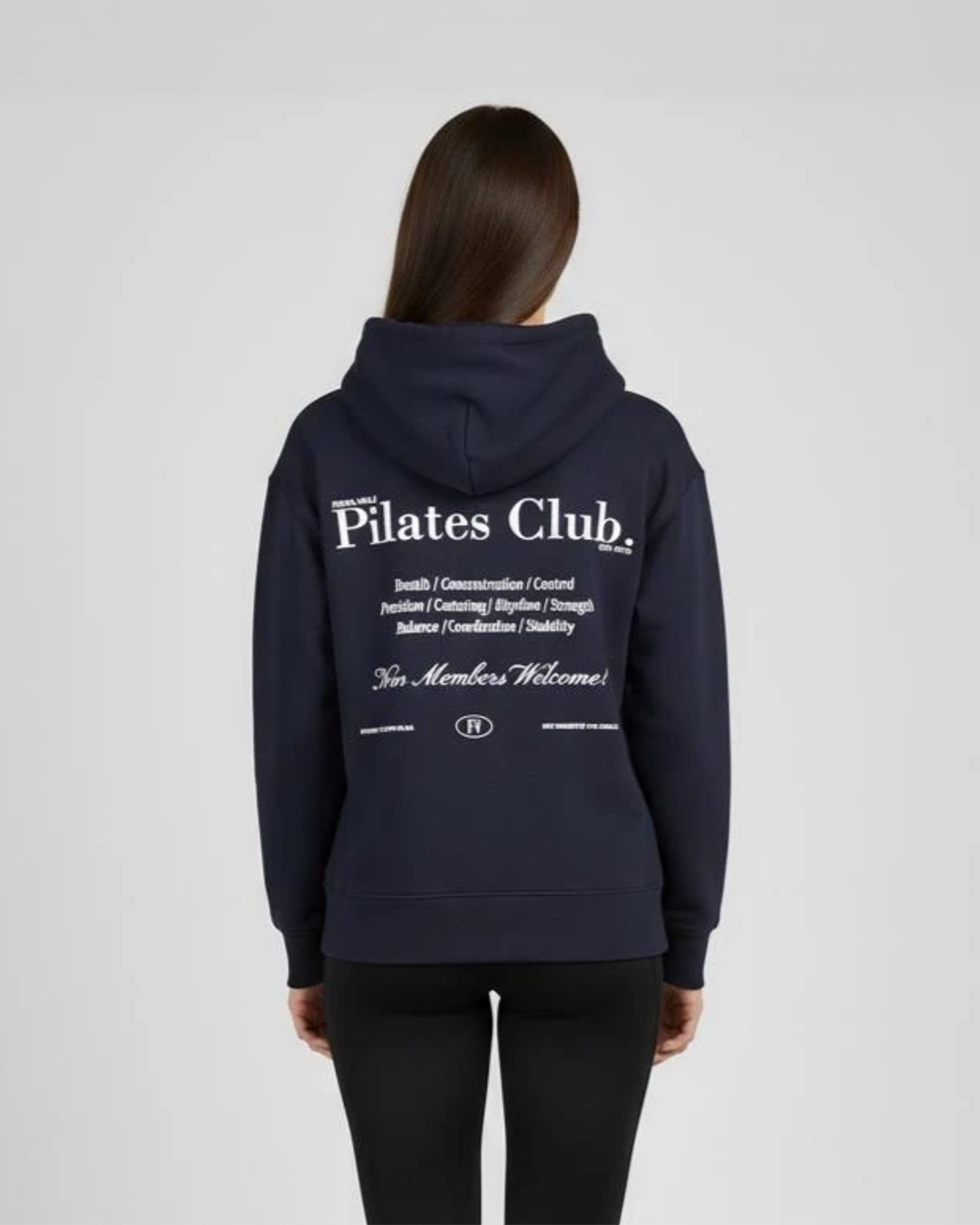 Pilates Club Relaxed Hoodie - Navy